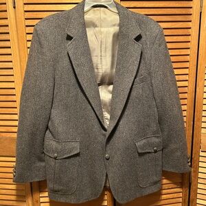 Vintage Talbot Jaimes Classic Gray Tweed Blazer